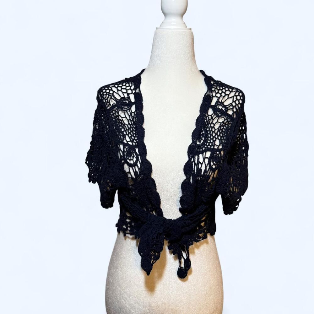 Just love size L navy short sleeve cardigan